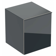 Szafki łazienkowe - GEBERIT GEBERIT 500.618.16.1 Szafka boczna Acanto B45xH52 z jedną szufladą i jedną szufladą wewnętrzną czarny mat - miniaturka - grafika 1
