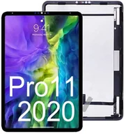 Części serwisowe do telefonów - Oryginalny wyświetlacz LCD + ekran dotykowy iPad Pro 11  Gen 2 2020 A2068 (Regenerowany) Czarny - miniaturka - grafika 1