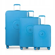 Walizki - PUCCINI Zestaw WALIZEK Podróżnych Komplet Twarde Polipropylen 3w1 PP021 7B - miniaturka - grafika 1