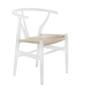 D2.Design Krzesło Wicker białe 14255 - Krzesła - miniaturka - grafika 2