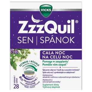 ZzzQuil Sen Cała Noc, 28 tabletek - Układ nerwowy - miniaturka - grafika 1