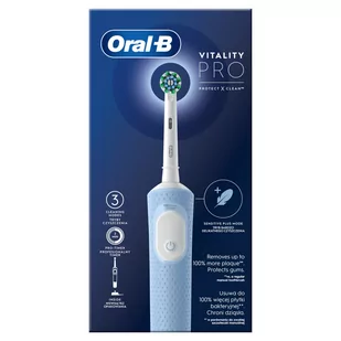 Oral-B Zestaw Vitality Pro (Niebieska Szczoteczka elektryczna + Pasta do zębów) - Szczoteczki elektryczne - miniaturka - grafika 1