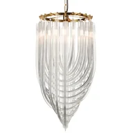 Lampy sufitowe - Lampa wisząca WAVE złota 40 cm DP0339-400 gold - Step Into Design - miniaturka - grafika 1