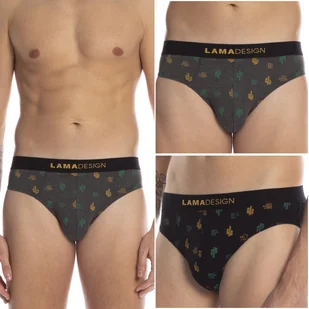 SLIPY Męskie Lama 2 PARY majtki BAWEŁNIANE - XL - Majtki męskie - miniaturka - grafika 1