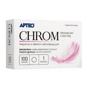 Odchudzanie i oczyszczanie - Synoptis Chrom Organiczny z niacyną APTEO tabletki, 100 sztuk Wysyłka kurierem tylko 10,99 zł - miniaturka - grafika 1