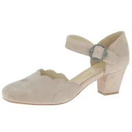 Czółenka - Hirschkogel Damskie czółenka do stroju ludowego, taupe, 39 EU, szarobrązowy, 39 EU - miniaturka - grafika 1