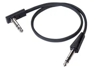Kable - RockBoard Flat TRS 40S BK 40cm kabel jack stereo prosty kąt czarny - miniaturka - grafika 1