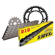 Części motocyklowe - Zestaw łańcuchów DID stal 530VX3 / 118 nit zamek do Suzuki GSX FA F GSF Bandit SA N S 1250 ccm rok prod. 2007-2017 - miniaturka - grafika 1