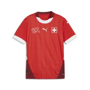Młodzieżowa, domowa koszulka reprezentacji Szwajcarii w piłce nożnej 2024 PUMA - Piłka nożna - miniaturka - grafika 1
