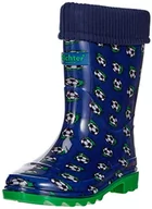 Kalosze damskie - Richter Kinderschuhe Chłopięce Rainboots kalosze, niebieski - 7201atlantic - 26 EU - miniaturka - grafika 1