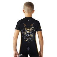 Kimona, stroje i obuwie - Rashguard dla dzieci Ground Game Oni Samurai z krótkim rękawem - miniaturka - grafika 1