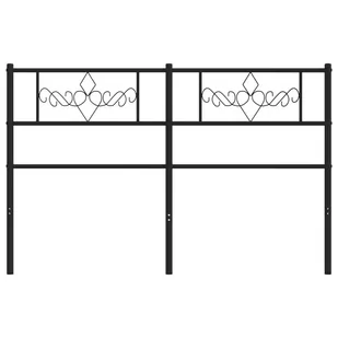 Metalowe wezgłowie, czarne, 160 cm Lumarko! - Inne meble do sypialni - miniaturka - grafika 4