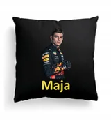 Poduszki dekoracyjne - Foto Poduszka Czarna Max Verstappen Formuła 1 F1 - miniaturka - grafika 1