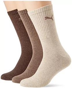 PUMA Unisex Adult 7312 Sport skarpety (3 sztuki) Light Brown Melange, 47/49 (3 sztuki) - Skarpetki damskie - miniaturka - grafika 1