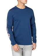 Koszule męskie - Hurley Męska koszula M Evd Exp Palm Trip Ls niebieski niebieski (Costal Blue) XL CZ6076 - miniaturka - grafika 1
