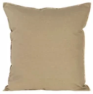 Poszewki na poduszki - Poszewka 45 x 45 Dekoracyjna Len 4E Beż+Zł - miniaturka - grafika 1