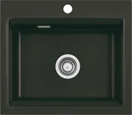 Zlewozmywaki - SystemCeram KARA 57 NIGRA 87 (czarny mat) (50020187) - miniaturka - grafika 1