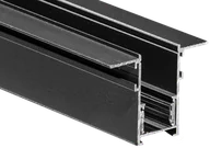 Lampy pozostałe - Szynoprzewód jednofazowy magnetyczny Alfa AZ545 podtynkowy czarny - miniaturka - grafika 1