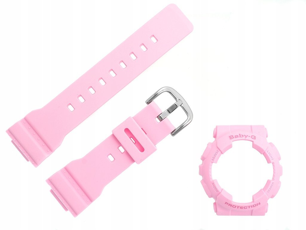 Pasek i bezel do zegarka Casio BA-110 BA-110-4A1 komplet różowy