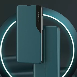 Eco Leather View Case elegancki futerał etui z klapką i funkcją podstawki Samsung Galaxy A12 / Galaxy M12 czerwony - Etui i futerały do telefonów - miniaturka - grafika 4