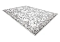 Dywany - Dywan MATEO 8037/644 Nowoczesny ramka, kwiaty - strukturalny szary 240x330 cm - miniaturka - grafika 1