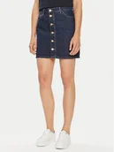 Spódnice - Tommy Hilfiger Spódnica jeansowa WW0WW42220 Granatowy Regular Fit - miniaturka - grafika 1