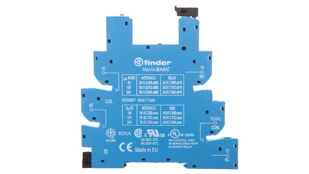Finder Wąskoprofilowe gniazdo 6.2mm do przekaźników serii 34 MasterBASIC 6-24V DC. zaciski śrubowe. DIN 93.61.7.024 93.61.7.024 - Gniazdka elektryczne - miniaturka - grafika 1