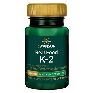 SWANSON Witamina K2 naturalna 200mcg 30 kapsułek żelowych - Witaminy i minerały - miniaturka - grafika 1