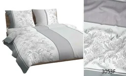Karo Pościel bawełniana 140x200 szara kwiaty 3053 F bawełna Max - Pościel Karo Pościel bawełniana 140x200 szara kwiaty 3053 F bawełna Max - Pościel - miniaturka - grafika 1