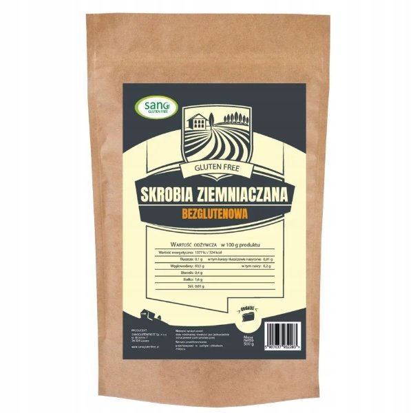 Bezglutenowa skrobia ziemniaczana 500g Sano Gluten Free