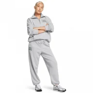 Spodnie sportowe damskie - Damskie spodnie dresowe Under Armour UA Icon Hwt Terry Os Pant - szare - UNDER ARMOUR - miniaturka - grafika 1