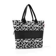 Torby i wózki na zakupy - Torba shopper e1, leo nero RRJ7080 - miniaturka - grafika 1