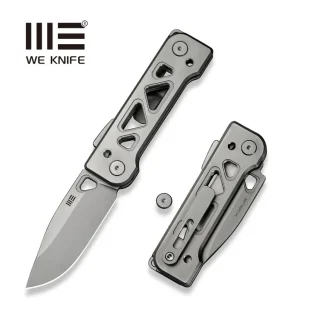 WE Knife Tyro Gray Titanium, Stonewashed CPM 20CV by Snecx Tan (WE24001-2) - Noże - miniaturka - grafika 1