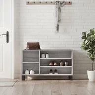 Wieszaki i stojaki - vidaXL Szafka na buty, szary dąb sonoma, 102x36x60 cm - miniaturka - grafika 1