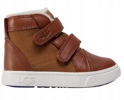 UGG DZIECIĘCE BRĄZOWE BOTKI SKÓRZANE 28,5 1Ż7F
