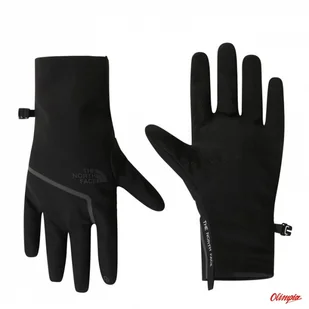 Rękawice THE NORTH FACE M WINDWALL CLOSEFIT SOFTSHELL GLOVES tnf black - Rękawiczki sportowe damskie - miniaturka - grafika 1