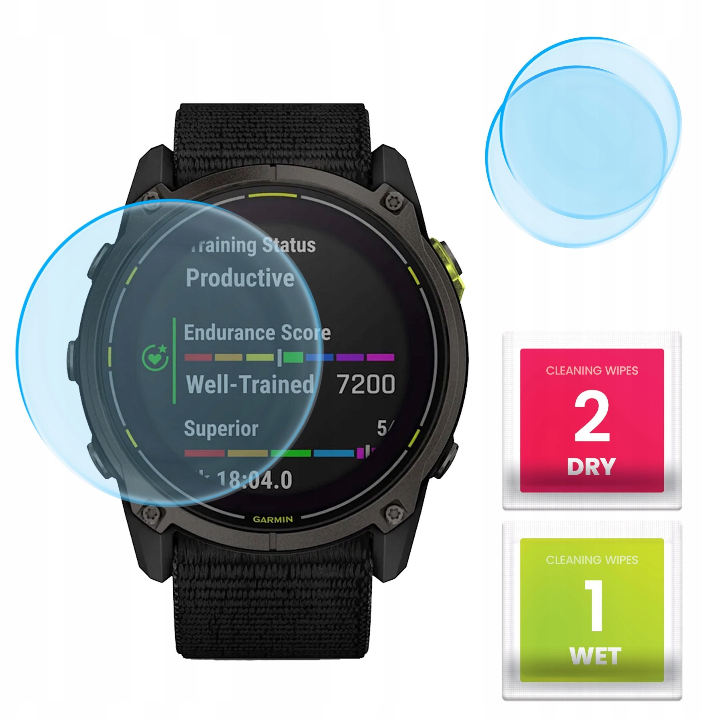 2-PAK Szkło Hybrydowe do Garmin Enduro 3 Szkiełko, Ochronne, Odporne, 9H