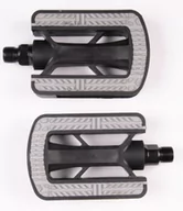 Pedały City FP-830 antypoślizgowe z odblaskami czarne szarym