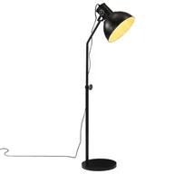 Lampy stojące - vidaXL Lampa stojąca, 25 W, czarna, 30x30x90-150 cm, E27 - miniaturka - grafika 1