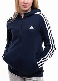 adidas bluza dziecięca z kapturem rozpinana dresowa sportowa hoodie r. 152 - Bluzy dla dziewczynek - miniaturka - grafika 1
