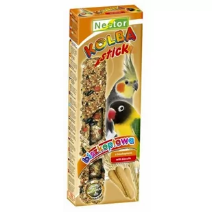 Nestor Kolba Dla Średnich Papug Biszkoptowa 2szt. 115g - Karma dla ptaków - miniaturka - grafika 1