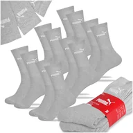 Skarpetki męskie - Puma Skarpety Męskie Długie Crew Socks Zestaw Bawełna Szare 6 par 39/42 - miniaturka - grafika 1