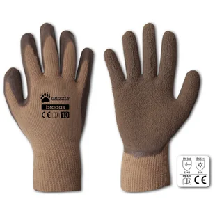 Rękawice ochronne GRIZZLY lateks, rozmiar 9 - Rękawice robocze - miniaturka - grafika 1