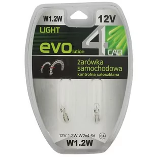Zestaw żarówek samochodowych W1,2W  12V 1,2W całoszklane 4CAR - Żarówki samochodowe - miniaturka - grafika 1