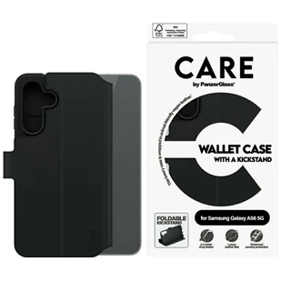 Etui CARE by PanzerGlass Feature Wallet Kickstand do Samsung Galaxy A56 5G czarny - Etui i futerały do telefonów - miniaturka - grafika 1