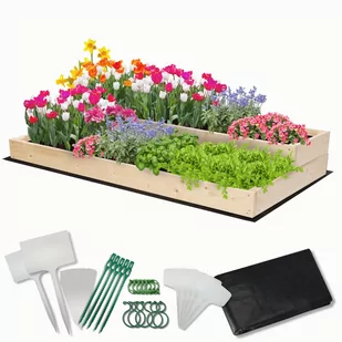 Skrzynia na warzywa skrzynie na warzywniak drewniany 120x60 Dodatki EKO / Wamar-Sosenka - Szklarnie ogrodowe - miniaturka - grafika 1