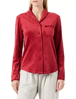 Bluzki damskie - Triumph Damska bluzka z weluru typu boyfriend, Mannish Red, 36 - grafika 1