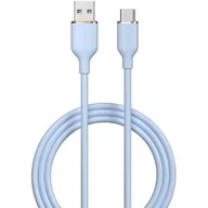Kable USB - Kabel USB - USB Typ-C DEVIA Jelly 2.4A 1.2 m Niebieski - miniaturka - grafika 1