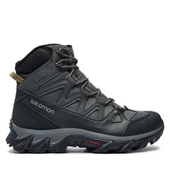 Buty trekkingowe męskie - Trekkingi Salomon Breccia 2 Gore-Tex L41255800 Szary - miniaturka - grafika 1