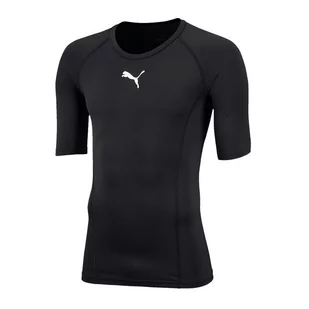 Puma ligi Base Layer Tee SS Jr chłopcy T-Shirt, czarny, 140 655919 03 - Akcesoria turystyczne - miniaturka - grafika 1